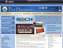 Tablet Screenshot of ci.port-hueneme.ca.us